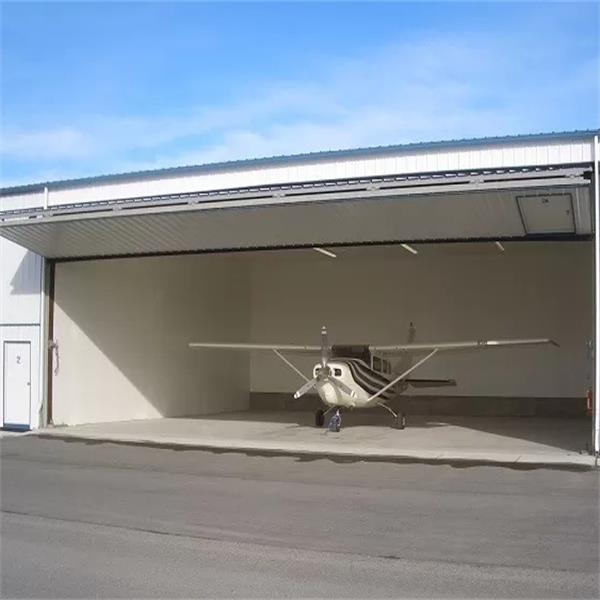 Prefabricated steel framed aircraft shed warehouse hangar building