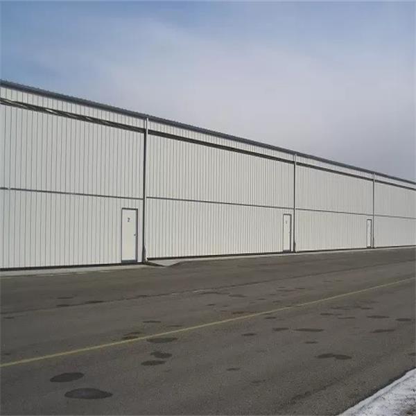 Prefabricated steel framed aircraft shed warehouse hangar building