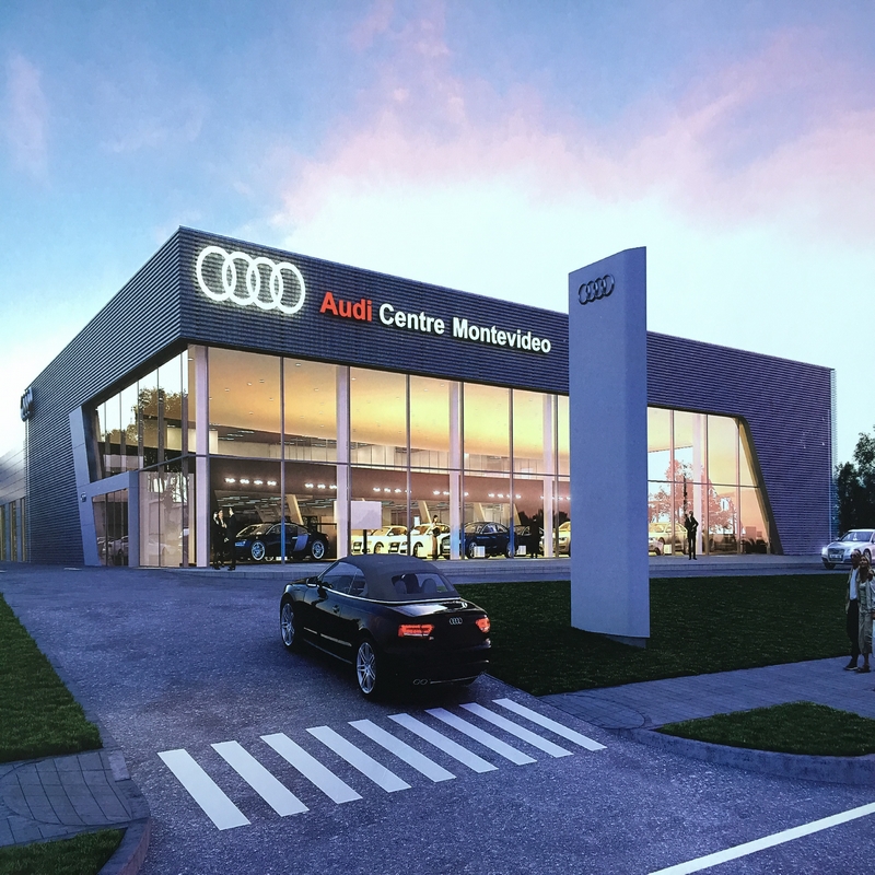 Prefab House Construction Building Steel Structure Audi Car Workshop 4s Showroom