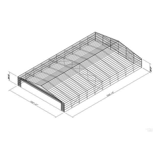 Mababang Gastos High Performance Prefabricated Light Steel Hangar para sa Australia